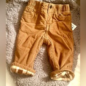 Old Navy • Unisex Corduroy Micro Fleeced-lined pants • Golden Chestnut • 3-6M